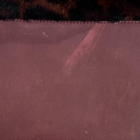 My Flat In London Leopard Faux Fur & Patent Bow Bag MFIL Creed – Rare Sz Medium - Picture 8 of 15